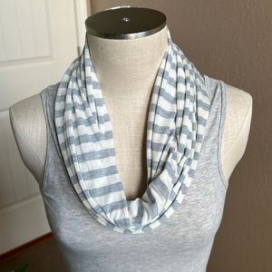 Striped infinity scarf